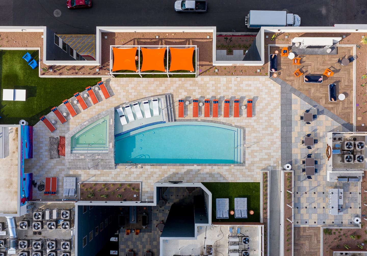 resort style pool