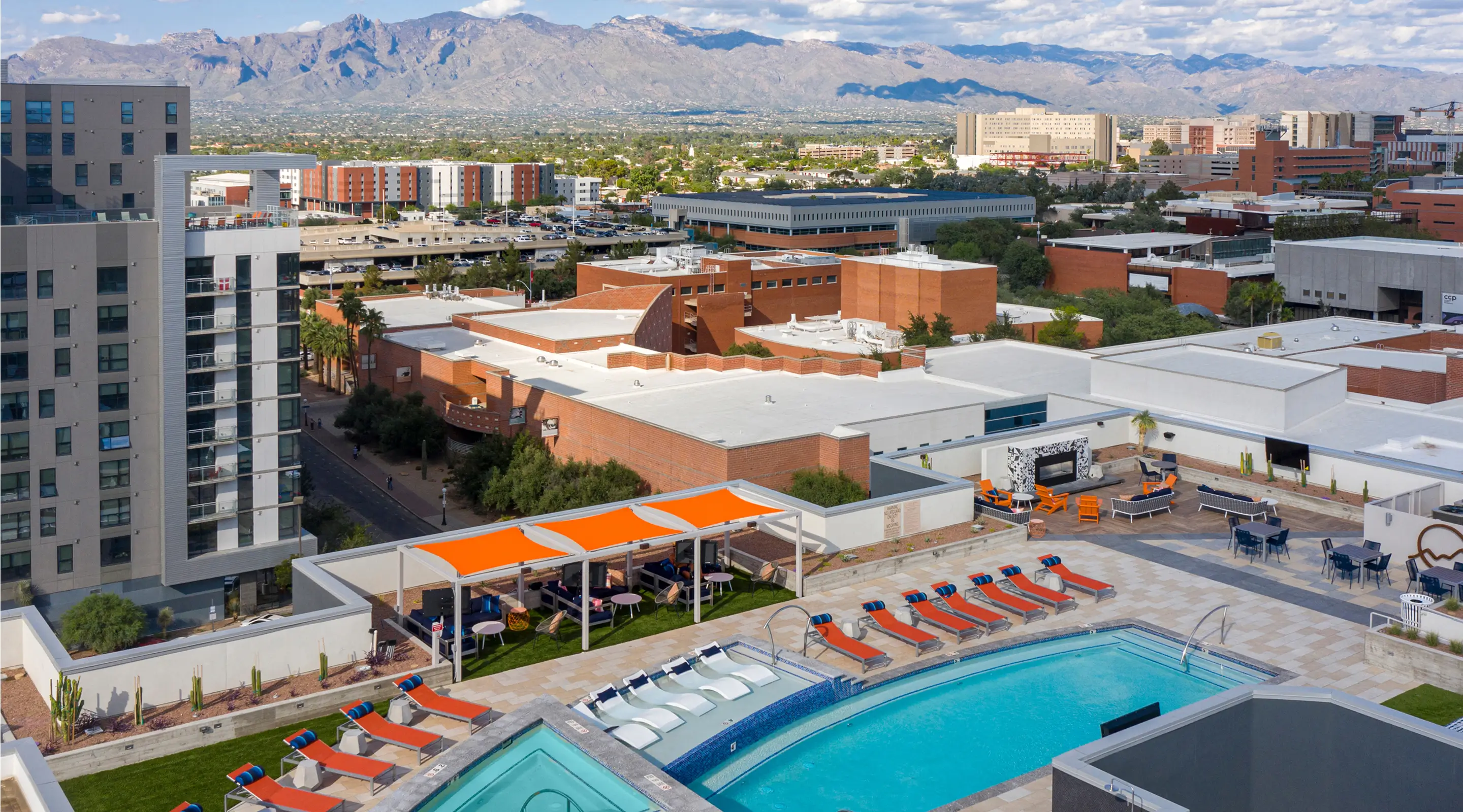 resort style pool