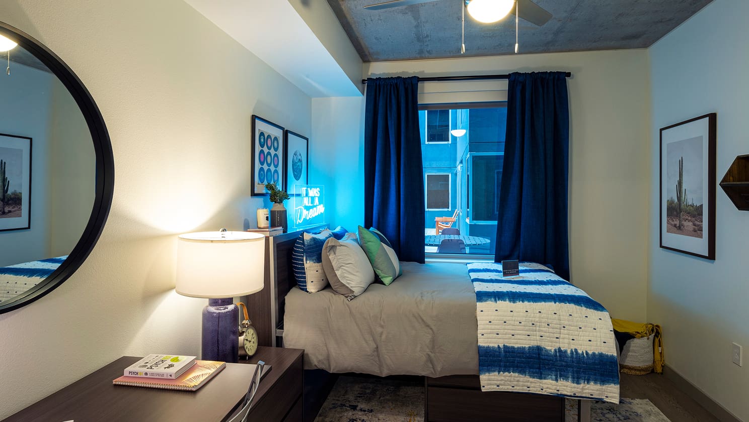furnished bedroom