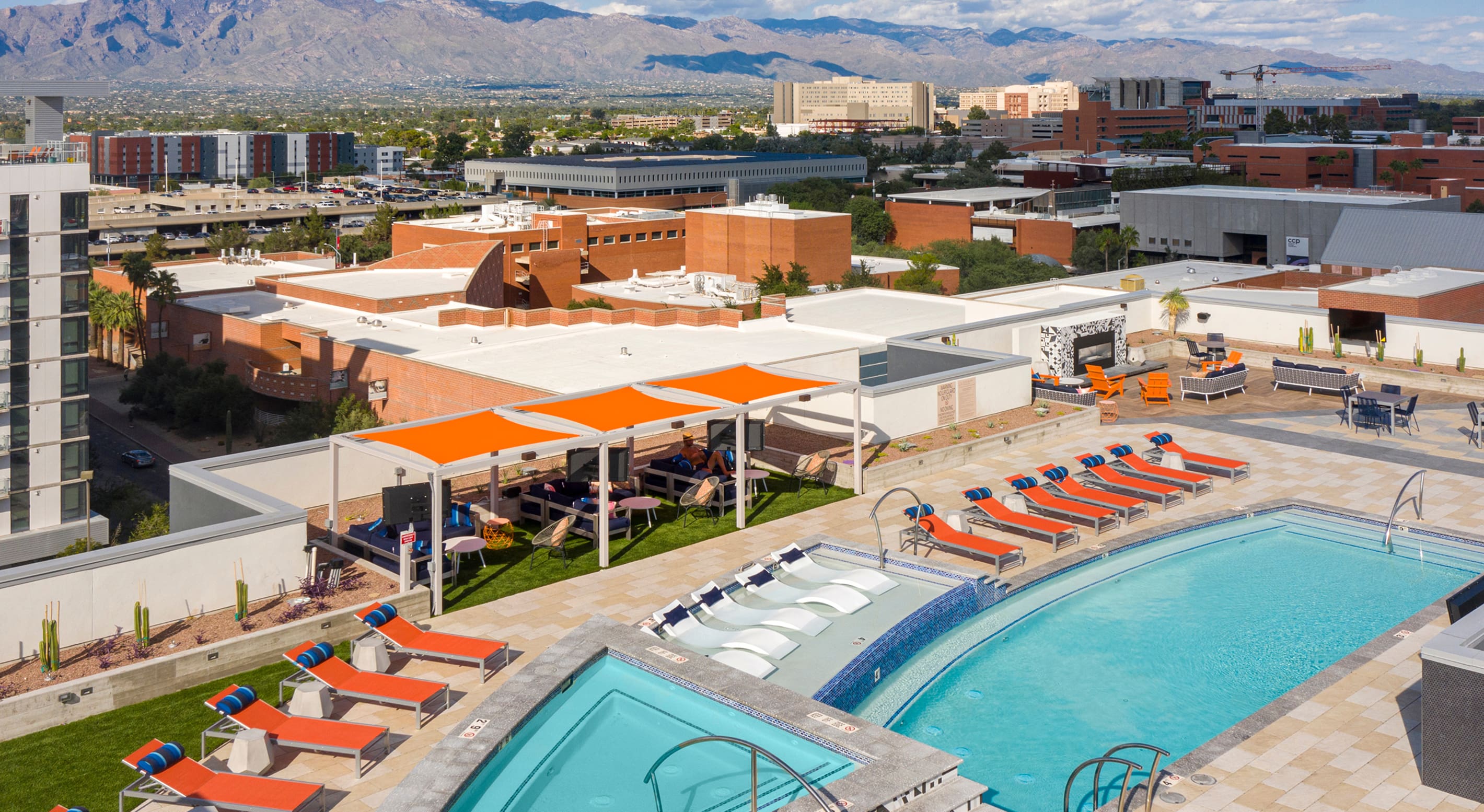 resort style pool