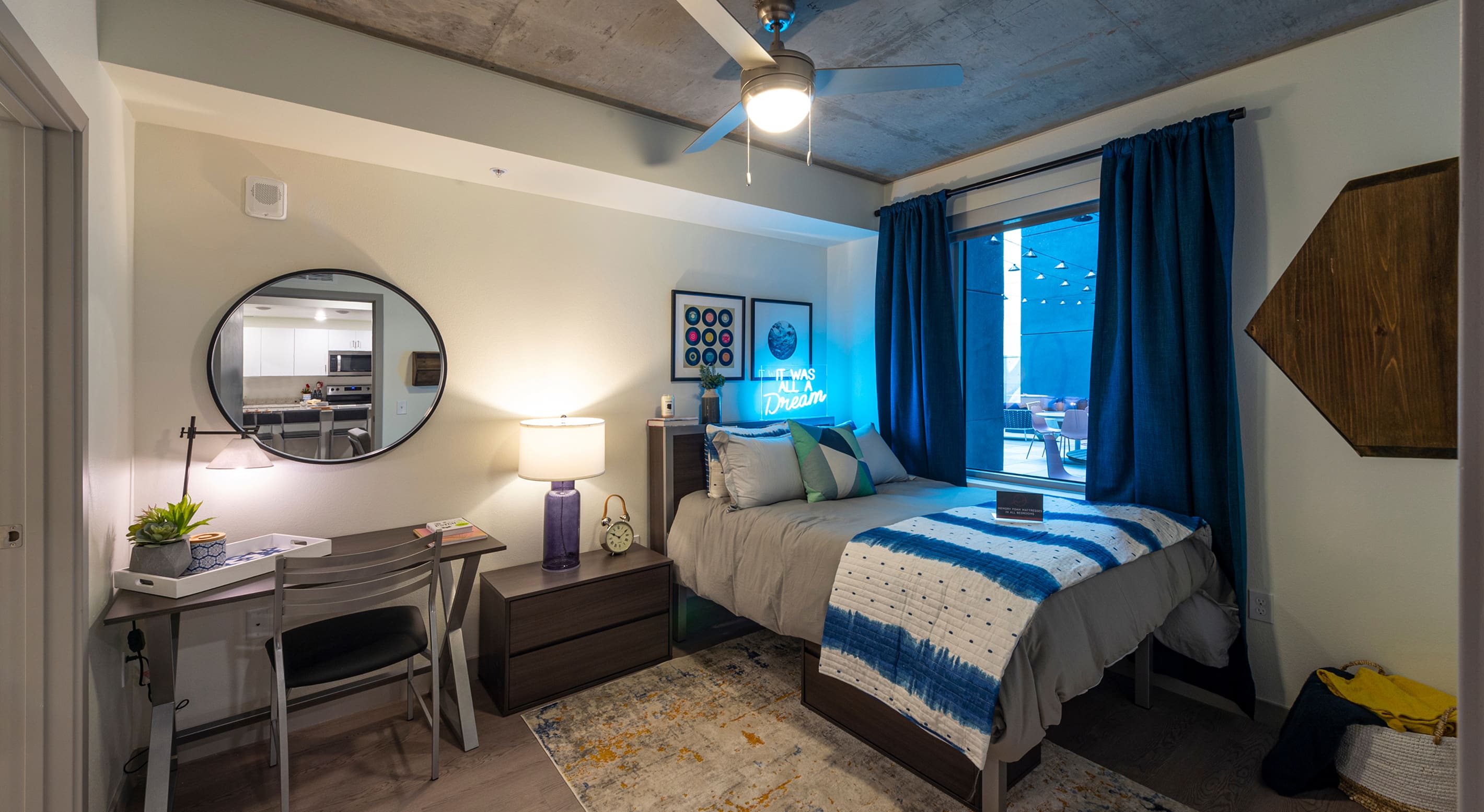 Furnished bedroom