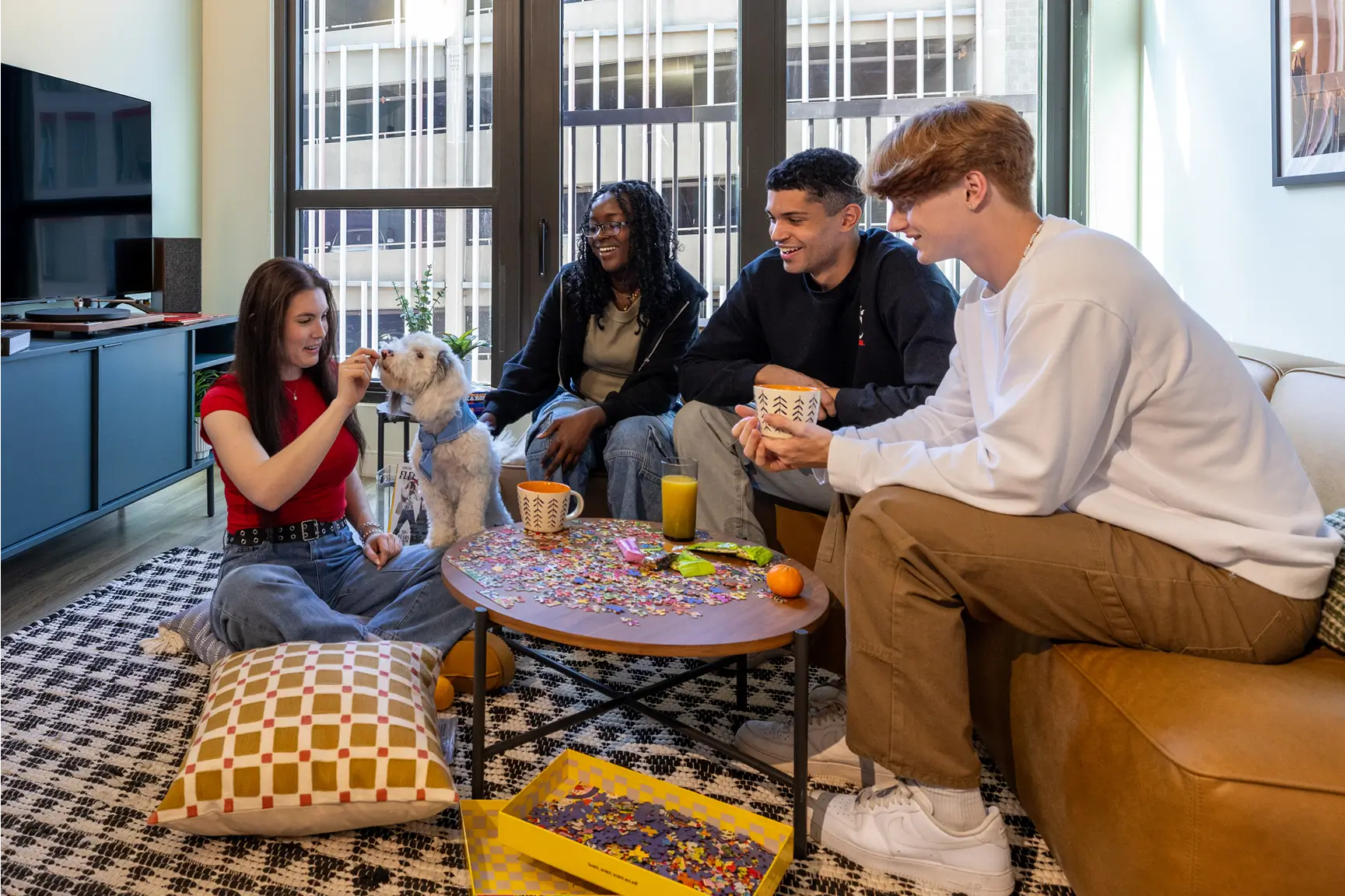 group of diverse young adults